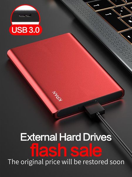 

kpan 2.5"metal hdd portable external hard drive disk usb3.0 storage for one, xbox 360, ps4,pc, mac, desk lapxbox
