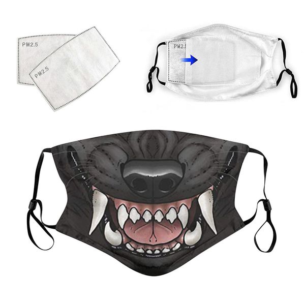 

with cosplay design halloween fashion mouth face mask fabric mondkapjes wasbaar mascarillas cubrebocas