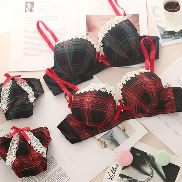 

women christmas cosplay holiday lingerie lace bra mini lace underpants set 47601, Red;black