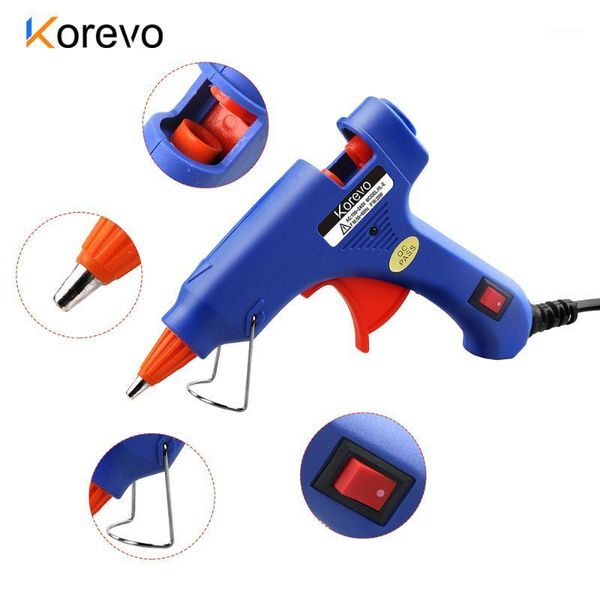 

melt glue gun 20w with 20pcs glue stick 15cm for chrismas decoration tool graft repair pneumatic diy tools1