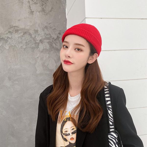 

beanies winter hats for men women little letter korean wool hat warm street fashion cute melon skin knitted