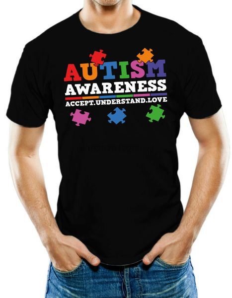 

autism awareness accept understand love t shirt new arrival men great quality funny man cotton bulk t shirts sport hooded sweatshirt hoodie