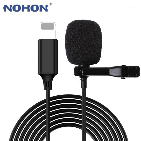 

nohon mini microphone for 7 8 plus x xs max 11 pro xr condenser professional live streaming audio lapel lavalier1