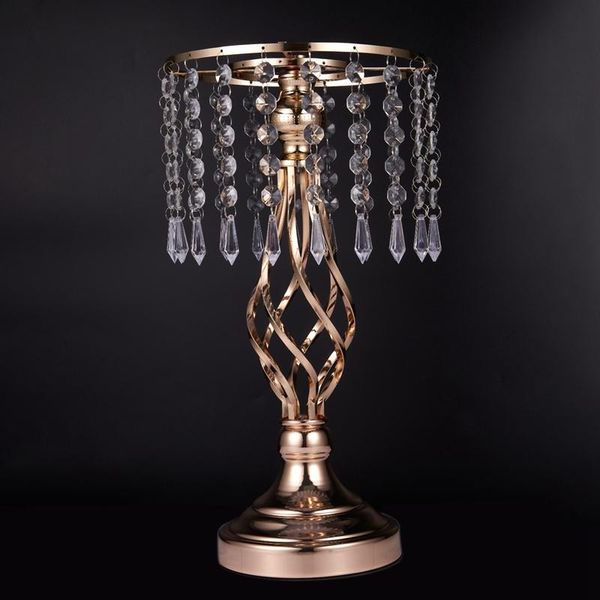 

candle holders vertical crystal holder metal romantic vase soporte vela wedding decorations dd60zt