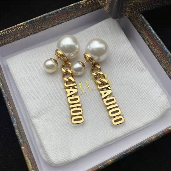 

87% off wholesale shop dejia ja diamond inlaid pearl earrings personalized geometric style simple earrings, Golden