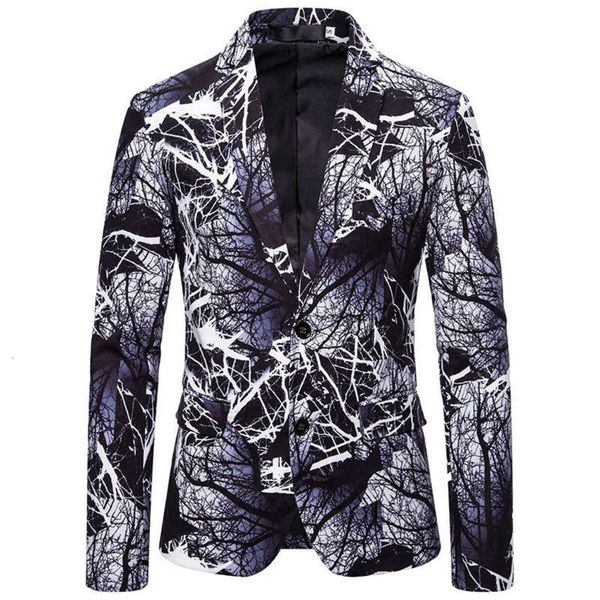 

print 3d digital branch new style men's suit xz10, White;black