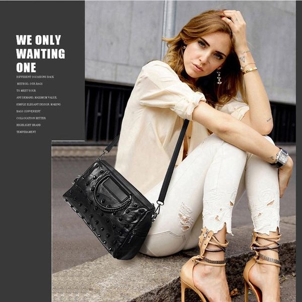 

women's handbags purses totes studded handle bags,black