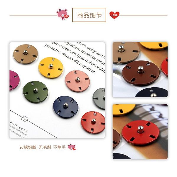

metal snap button for clothing fasteners press buttons stud coat sewing clothes accessories 10/12/15/18/21/2m col bbyrfp, Blike;white
