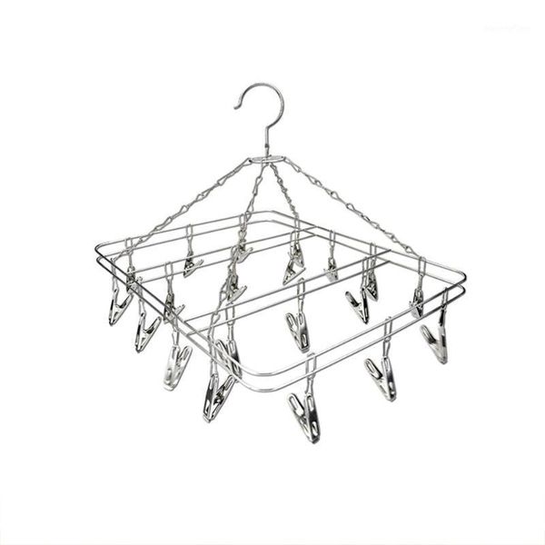 

bf040 rvs droogrek huishoudelijke wasknijper sterke multi clip ondergoed sokken rack winddicht kleerhanger 20*35 cm1
