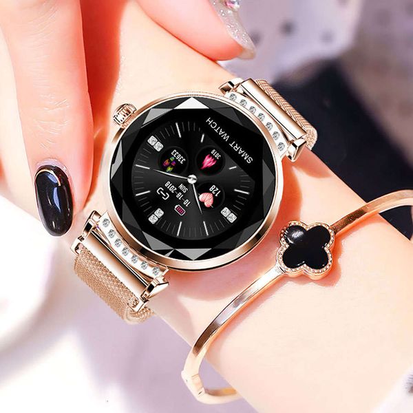 

women's watch with magnetic strap, bluetooth smart sports wristband, heart rate monitor and ps, 2020jk