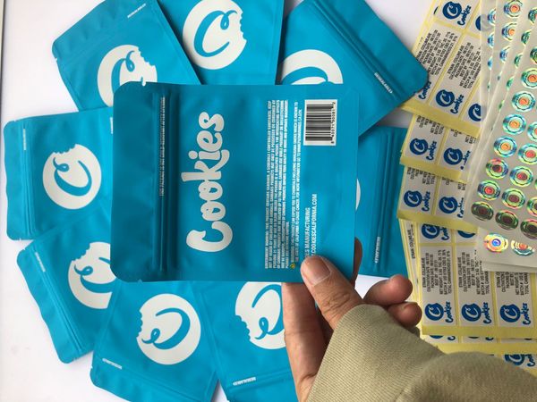 

edibles empty bags mylar label hologram cookies flavors stickers and bag solid nerds blue 3.5g bags bbyzz bdetoys