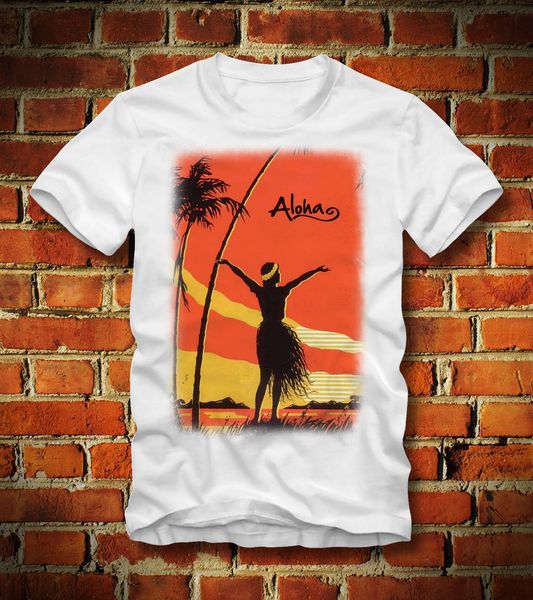 

new summer funny aloha hawaii hula girls sunset waikiki beach strand surfs custom sport hooded sweatshirt hoodie men t shirt