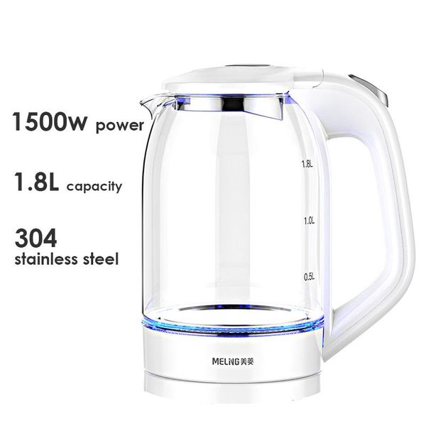 

deskmh-wb02 electric kettle 220v electric water heater 1500w power water boiler 1.8l large capacity blue light heating pot