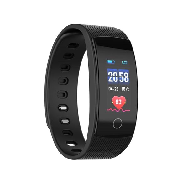 

qs80 plus 096 inches tft color screen smart bracelet ip67 waterproof support call reminder heart rate monitoring sleep monitoring blood pre