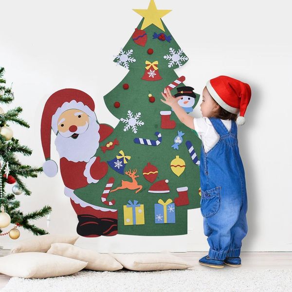 

decoration home tree diy christmas decor for felt navidad2021 christmas new year gift christmas ornaments santa claus xmass tree