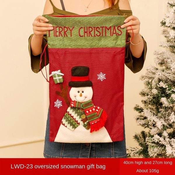 

hqtcz large new christmas gift new big bag eve cartoon style snowman elk old man pattern christmas cute gift supplies ttyd7