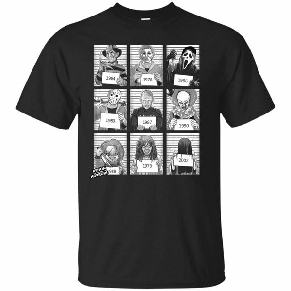 

sport prison horror t-shirt halloween michael myers chucky jason horror movie 2019 brand new men clothing fashion men's t shirts