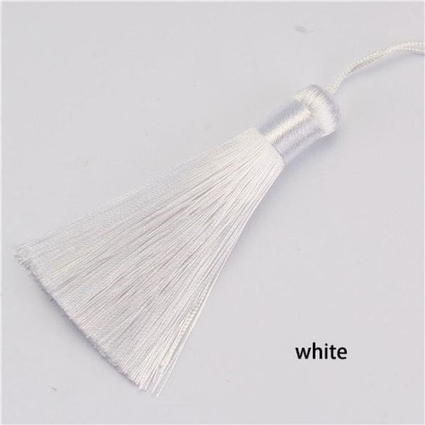 

2 шт. пакет 8 см diy craft tassel полиэстер шелковый кисточка бахрома крышки швеки шторы свадебный декор ювелирные аксессуары h bbynwi