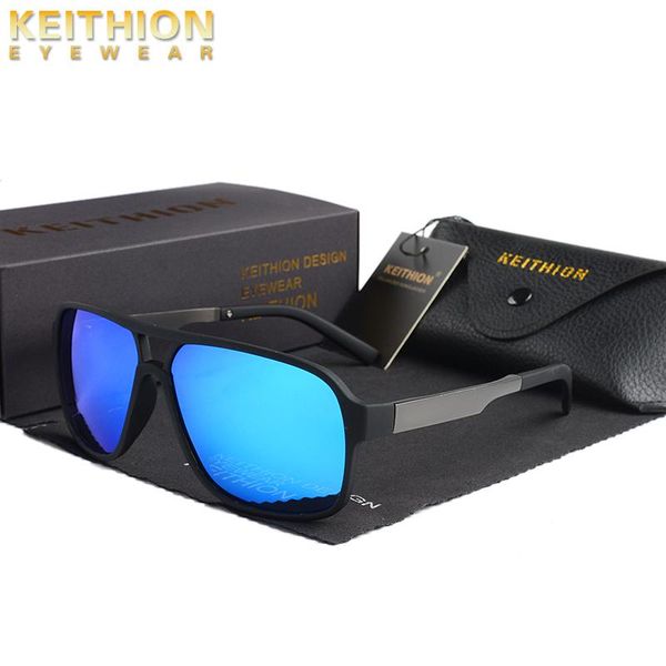 

sunglasses keithion square vintage sun glasses sunglases polarized mirror for women men with box, White;black