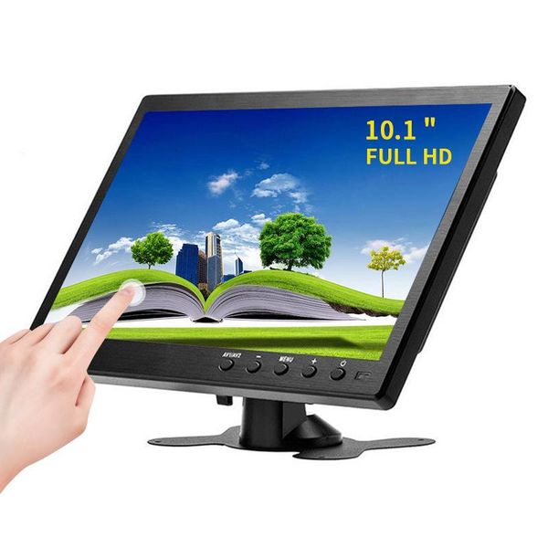 

monitors portable monitor 10.1inch lcd hd touch screen computer pc vga usb for store cashier car camera game