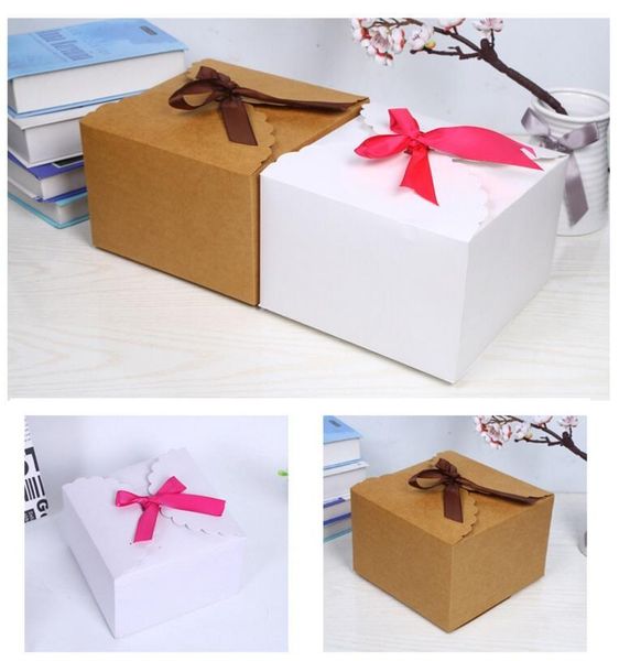 

12pcs/lot large kraft gift box candy boxes snack boxes for candy\cake\jewelry\gift\toy\party packing big sizes gift