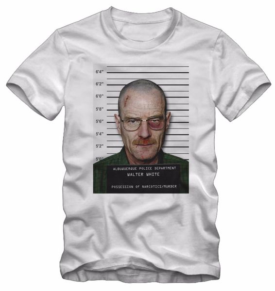 

sport 2019 men t-shirt fashion o-neck fashion casual breaking bad walter police serie tv online t shirt design tee