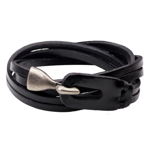 

new black brown boho retro vintage ethnic handmade woven genuine leather bracelets men women jewelry wholesale acc qylpnf, Golden;silver