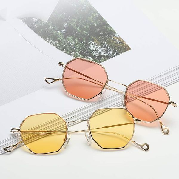 

wind street flat lens metal frame with myopia glasses irregular eyes, White;black