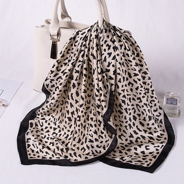 

silk scarf women 70*70cm new print fashion scarves small squares head scarf women shawl bag spring decorative scarves t200609, Blue;gray