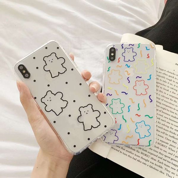 

3vip xs max xr 6x6s 7 8 plus case, tpu back case, wavy spots, eye-catching colorcf1