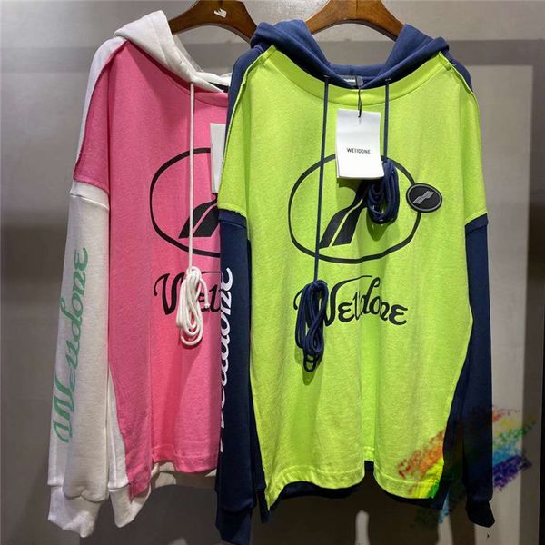 

patchwork hoodie men women 1 fashion sweatshirts pullover, Black