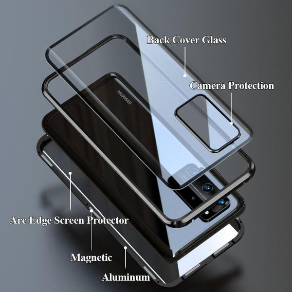 

lens camera camera protecction double sided glass magnetic case for samsung galaxy s20 s20plus s20ultra note20 note20ultra cover h sqcdyb