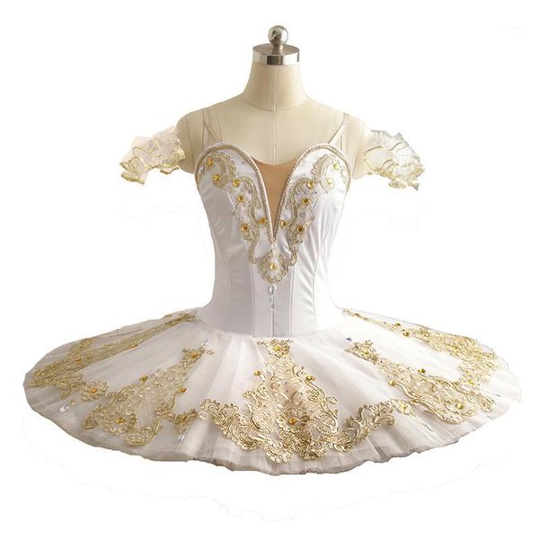 

kids girls custom size performance competition wear white tutu ballet professional1, Black;red