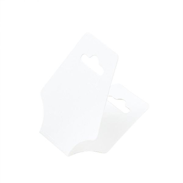 

50pcs white necklace jewellery displays cards cardboard tags, 124x51mm 50p sqczfa