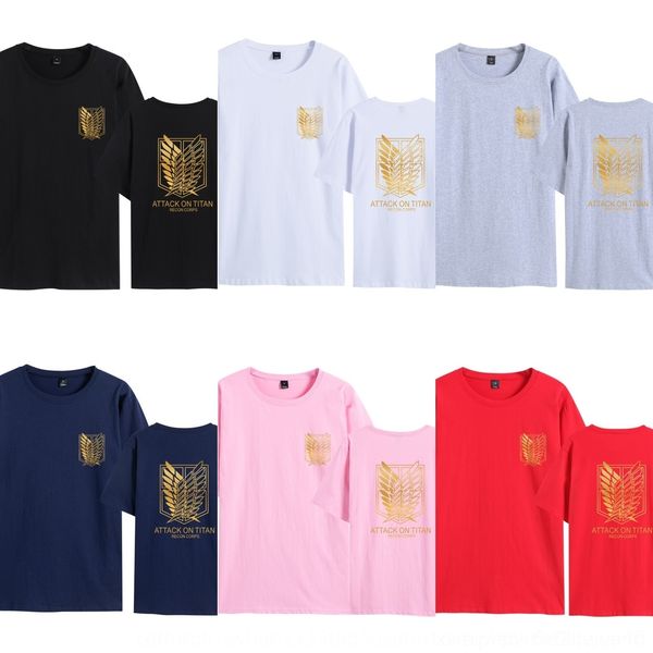 

kevyu t-shirt summer investigation corps attacking coat peripheral allen wings of om anime sanli coat giant short-sleeved t-shirt 1tu1m, Blue