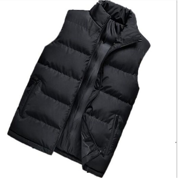 

autumn and winter men's cotton vest waistcoat warm jacket coat clothes, Black