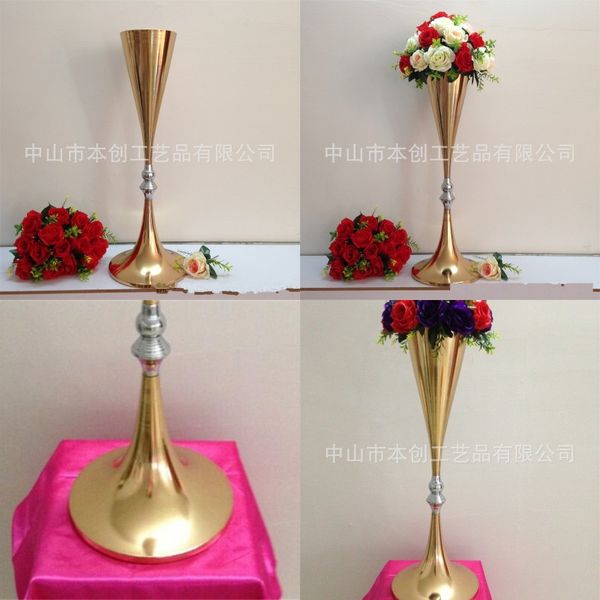 

wedding road lead station electroplate double horn road led popular with golden color selling 63 8bc j1