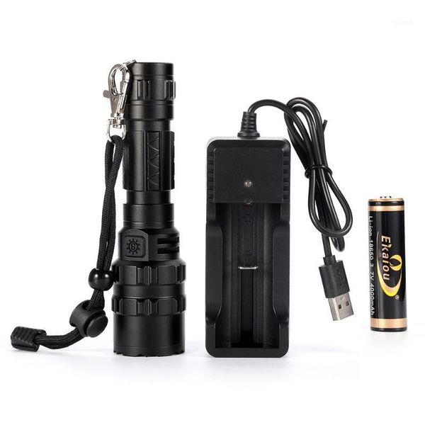 

new tactical led 5 modes xml l2 usb charge torch1