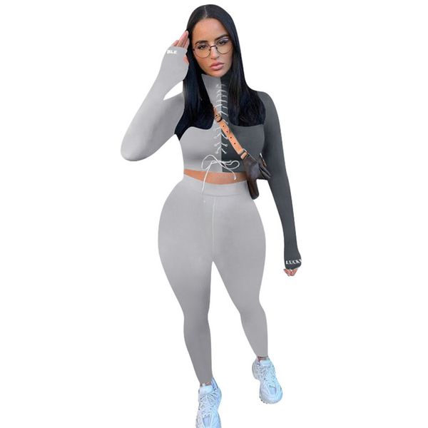 

2021 new arrivals womens designer tracksuits autumn long sleeve panelled bandge casual hoodies fashion female clothes, White