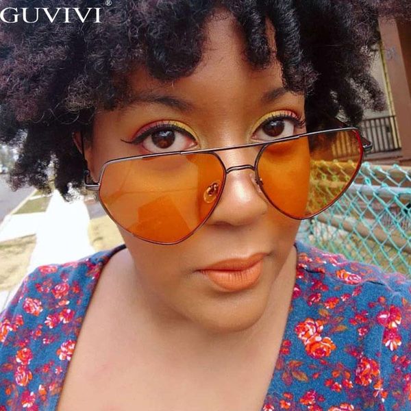 

heart sunglasses women brand designer eyeglasses red yellow clear lens metal frame cat eye sun glasses gafas shade uv400, White;black