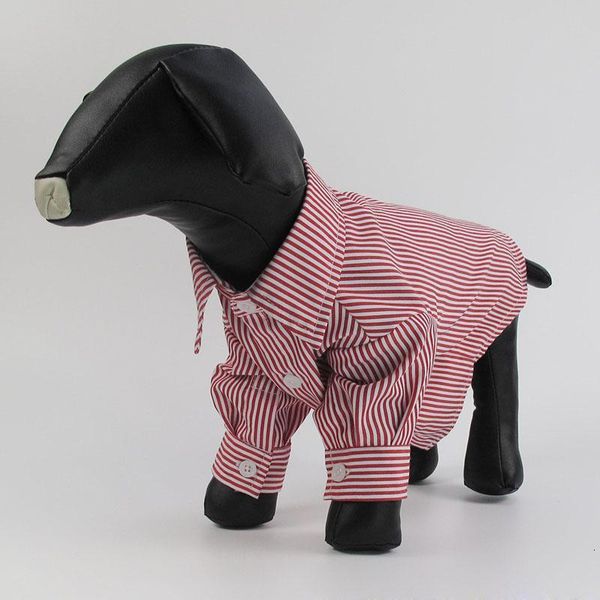 

pet striped printed fashion cat personality apparel long sleeve teddy small dog shirts clothes