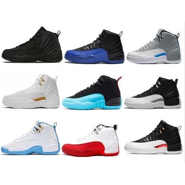 

лучшие 12s 12 мужчины баскетбол обувь wntr gym красный мичиган белый черный плей-офф flu игры royal такси серые кроссовки sports тренеры раз