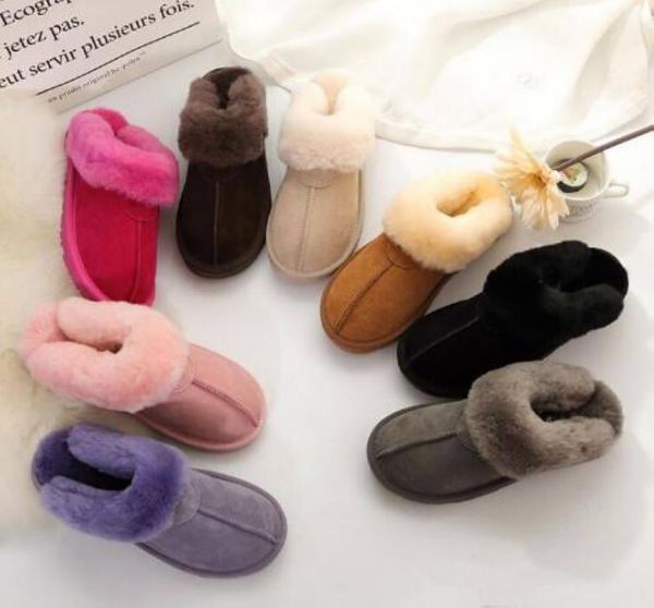 

selling classic design 51250 warm slippers goat skin sheepskin snow boots martin boots short women boots keep warm shoes dorp shipping, Black