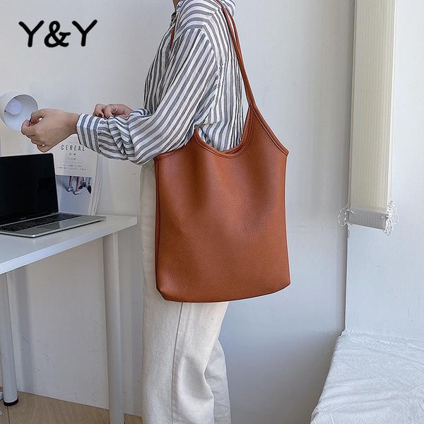 

cross body y&y ins bag female fashion casual shoulder bags women bucket large tote simple designer handbags high quality