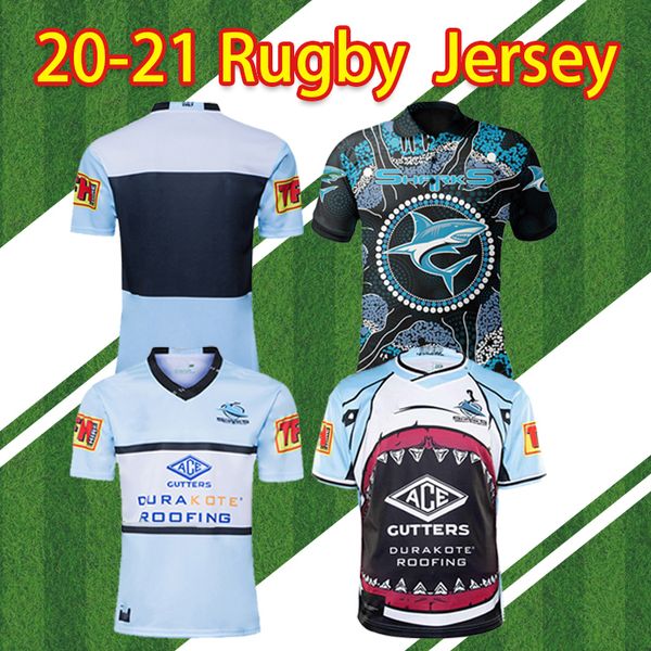 

2020 new cronulla-sutherland sharks rugby jersey indigenous jersey shirt nrl rugby league jerseys retro australia maillot de rugby, Black;yellow