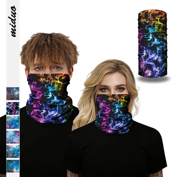 Skull Face Mask Seamless Bandanas Multifuncional Ciclismo Cachecol Clown Palhaço Anime Magia Turbante Mens Mulheres Ao Ar Livre Esportes Headbands