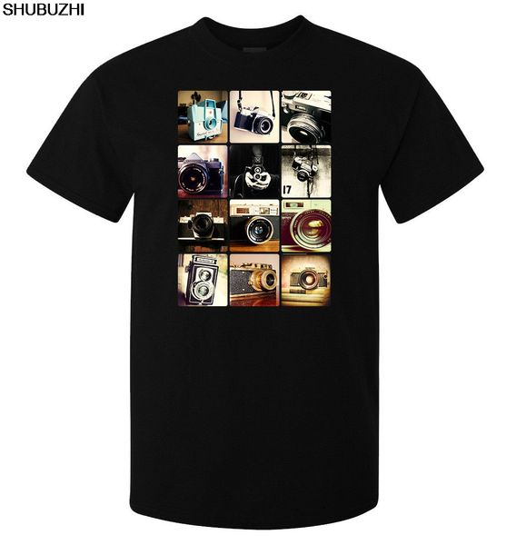 

vintage retro cameras art flexaret olympus men's black quality cartoon men new fashion sbz1407 hoodie designers t shirts sweatshirt