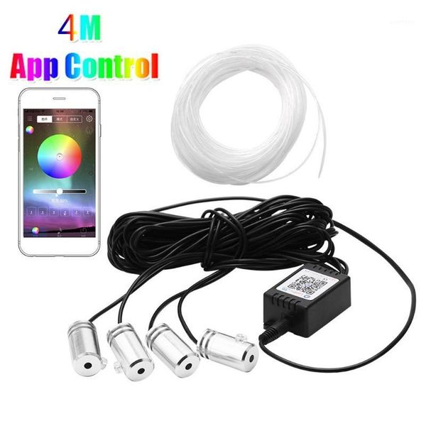 

rgb led strip light app bluetooth control for car interior atmosphere light lamp1