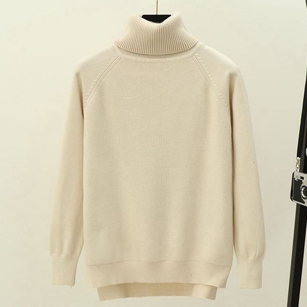 

2021 new turtleneck women sweater winter warm female jumper thick christmas sweaters ribbed knitted pullover pull hiver femme u5al, White;black