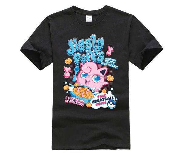 

jigglypuffs тенниска мальчиков аниме футболки симпатичный мультфильм дизайнер одежды пары черный tshirt смешной хлопок tee спорта толстовка